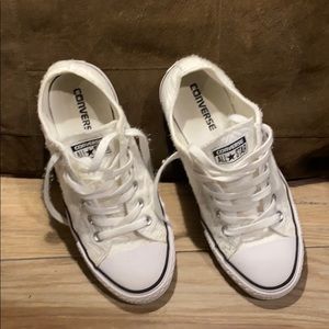 White Textile Converse All Star